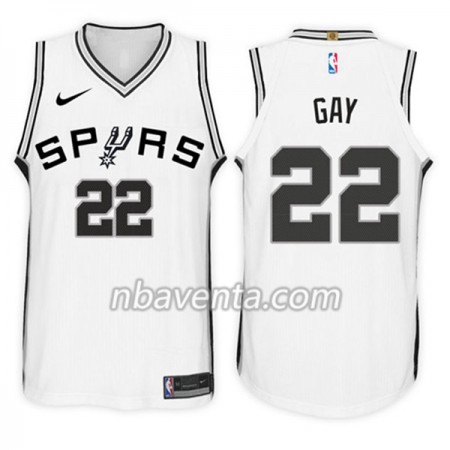 Camiseta Hombre San Antonio Spurs Rudy Gay 22 Nike 2017-18 Blanco Swingman Camiseta Hombre San Antonio Spurs Rudy Gay 22 Nike 2017-18 Blanco Swingman